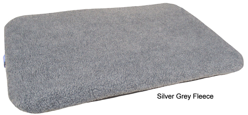 P&L Country Dog Fleece Dog Duvet with removable cover dog beds Silver
