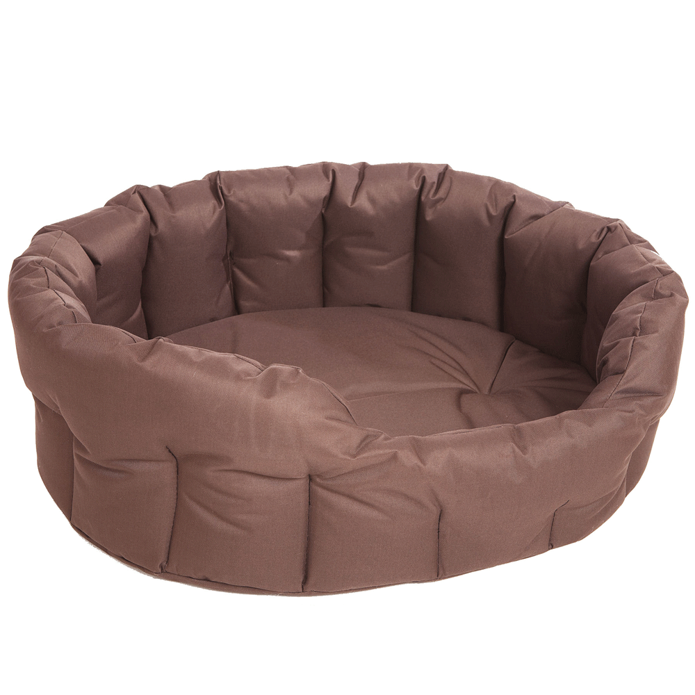 P&L Tough Heavy Duty  High Sided Large Waterproof Dog Beds. Brown