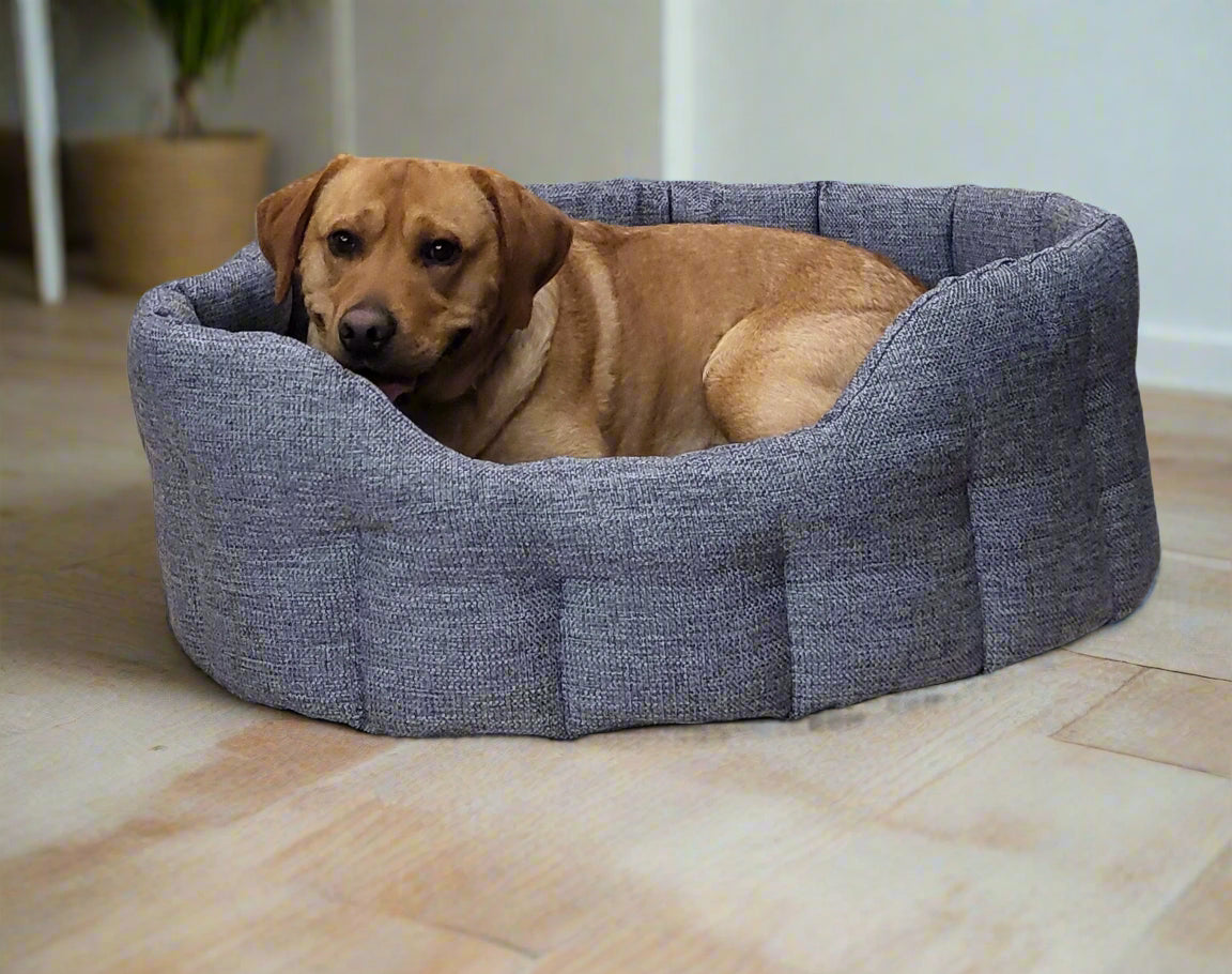 Premium Heavy Duty Oval Machine Washable Dog Beds Pets Leisure