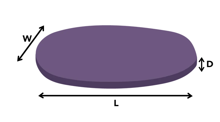 Oval cushion dimensions