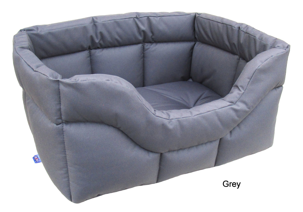 Rectangular Dog Bed Grey