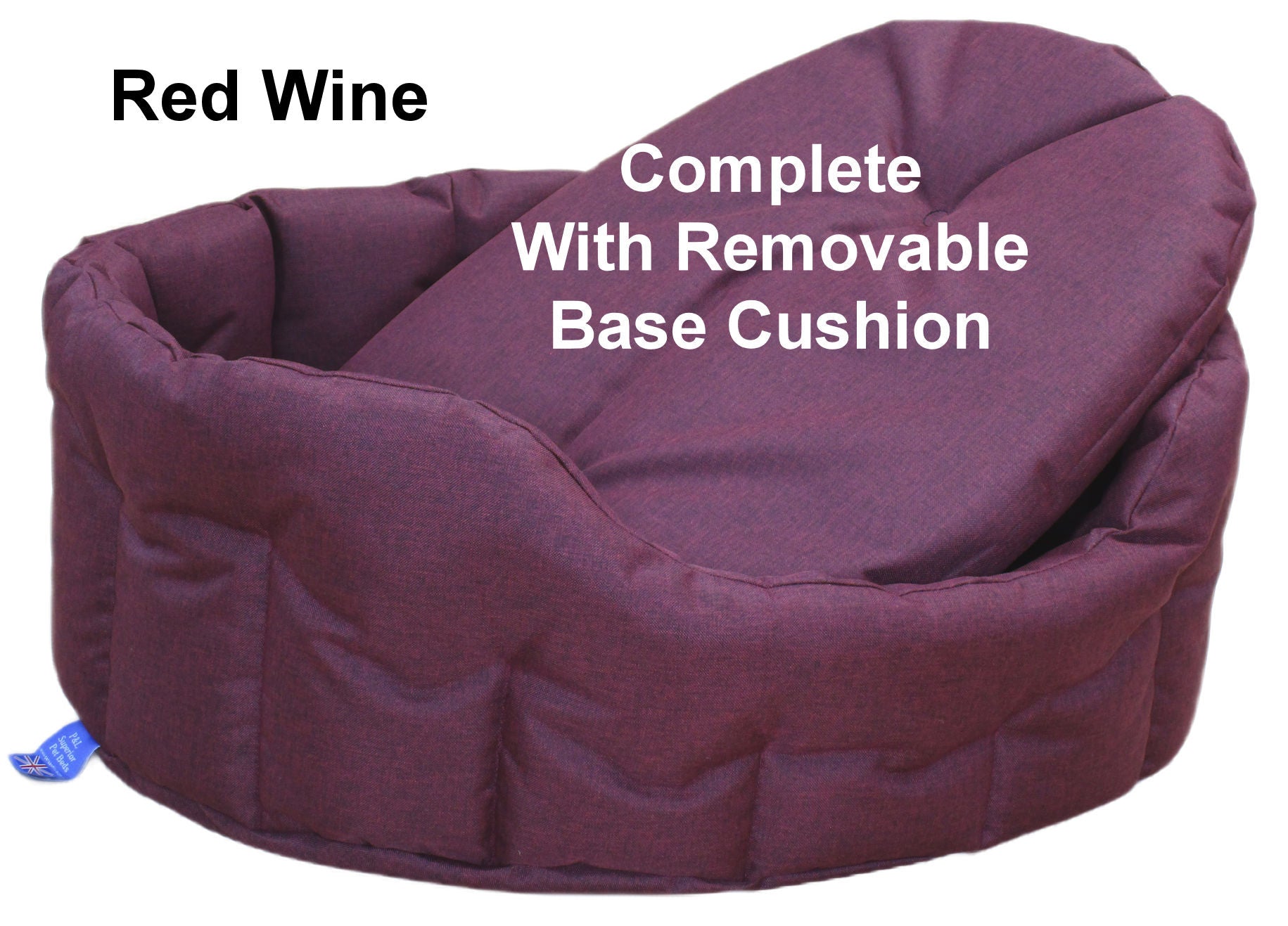 Dog Bed Chew Resistant Heavy Duty Tough Waterproof Purple 4 10cm 