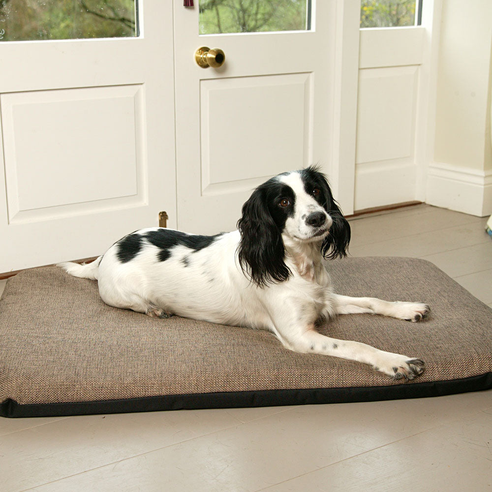 P&L Country Dog Heavy Duty Basketweave Dog Duvet with removable cover Dog Beds. Tweed 2
